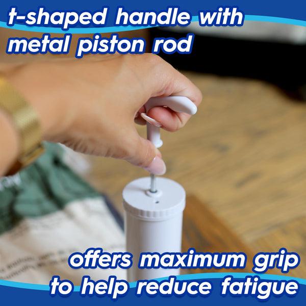 Nicola Spring Vacuum Storage Bag Hand Pump - 30cm - White