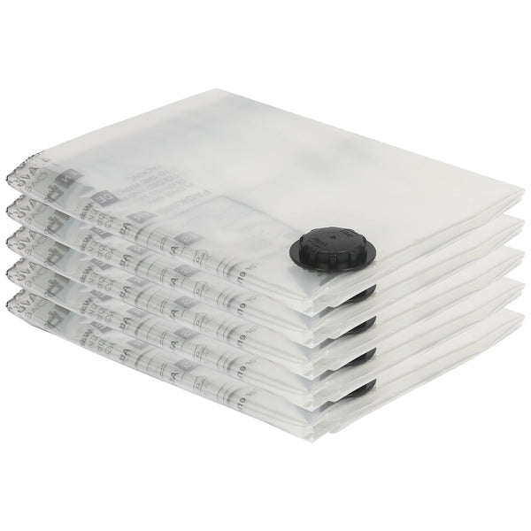 nicola spring Vacuum Storage Bags - Extra-Large (90 x 120cm) - Black - Pack of 5