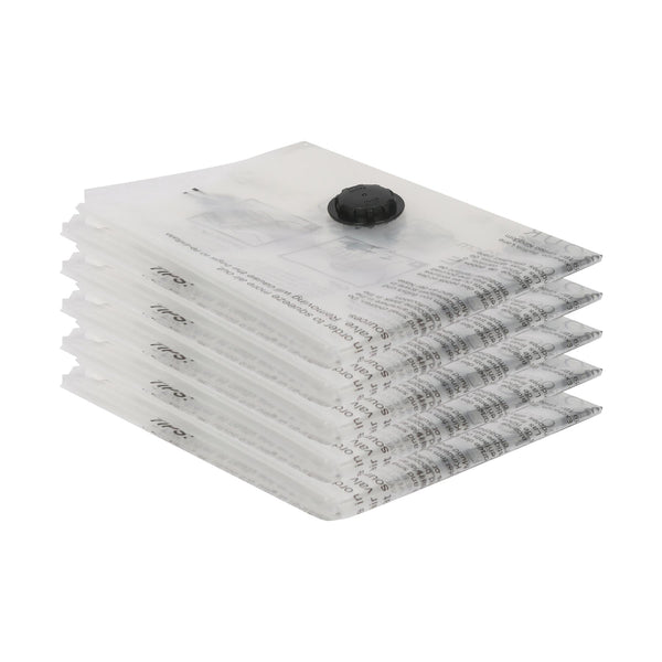 nicola spring Vacuum Storage Bags - Medium (50 x 70cm) - White - Pack of 5