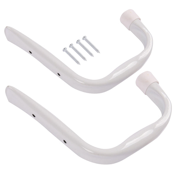 nicola spring White 140mm x 130mm Metal Jumbo Hooks - Pack of 2