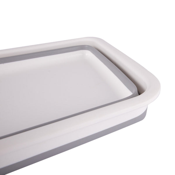 Nicola Spring White/Grey 7L Plastic Collapsible Washing Up Bowl