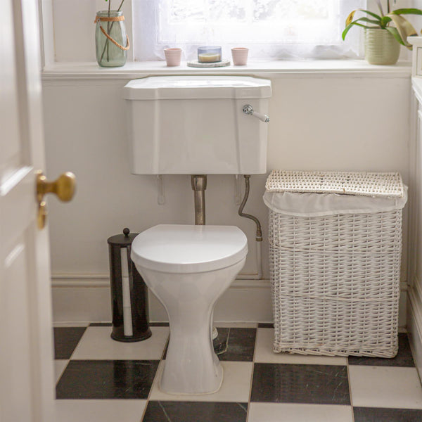 Nicola Spring White Round Antibacterial Soft Close Toilet Seat