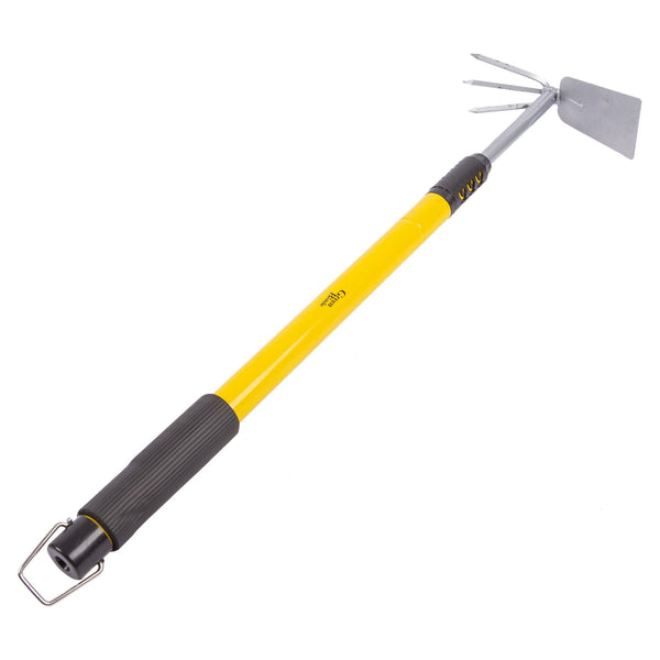 nicola spring Yellow 66-96cm Carbon Steel Telescopic Garden Weeder