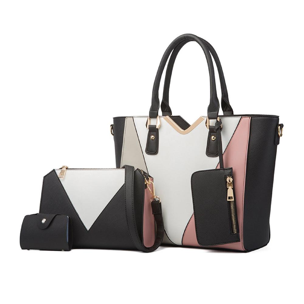 nicole & doris 4 Pcs Multi Colours 4-in-1 Large Handbags Set