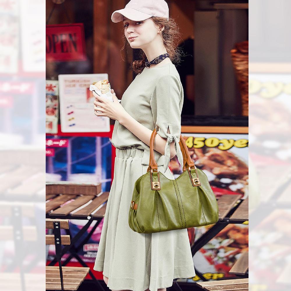 Nicole & Doris 4 Pcs Plain Simple Handbags Set For Women