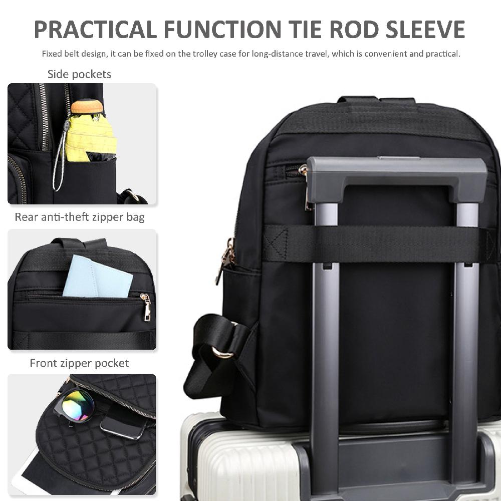 Nicole & Doris Anti-Theft Water Proof College Backpack