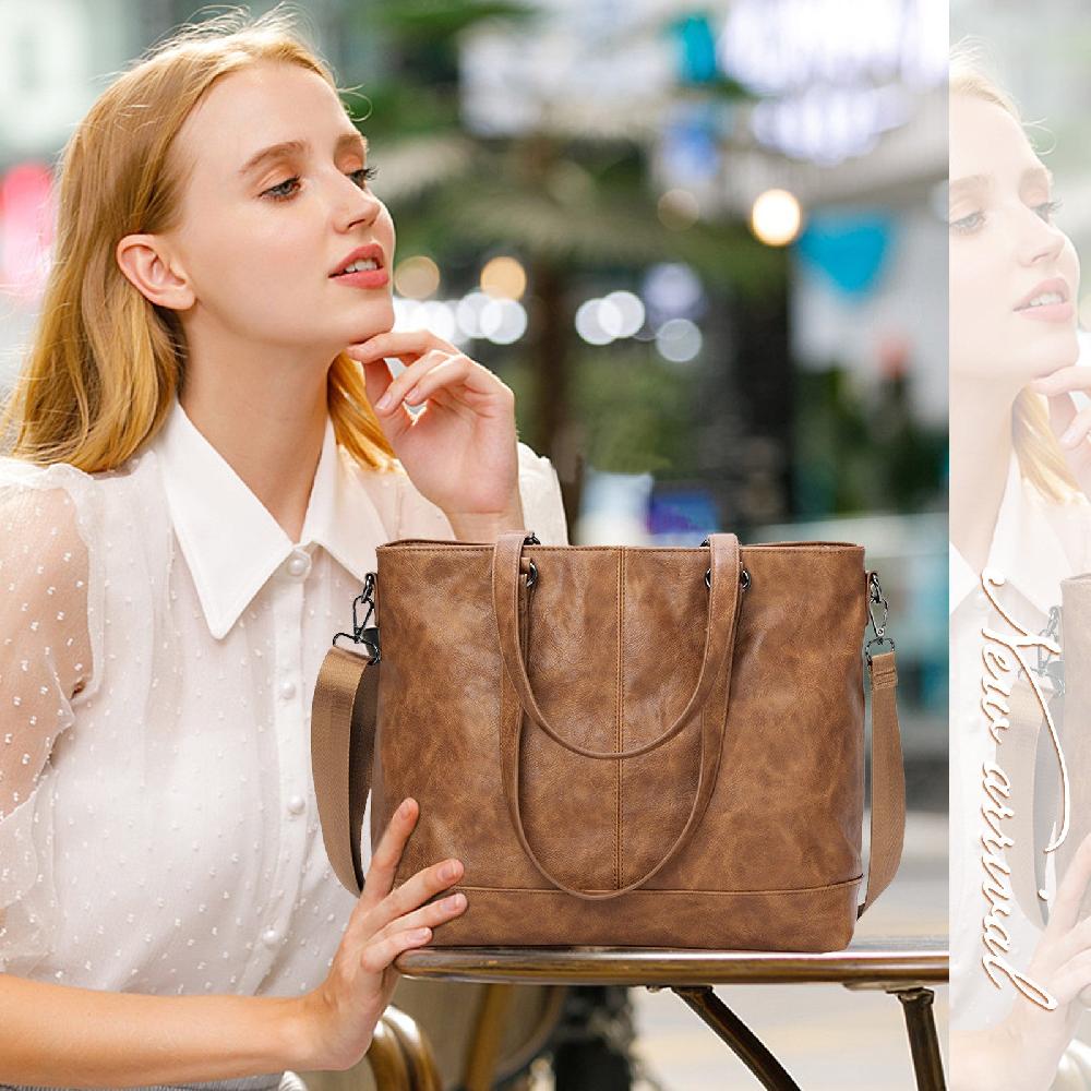 Nicole & Doris Artificial Leather & Fabric Patterned Ladies Tote Bag