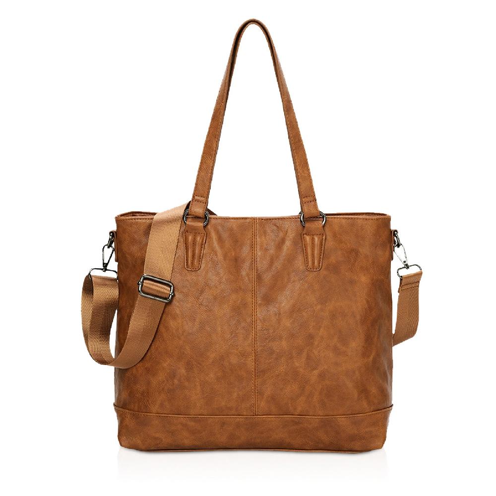 nicole & doris Artificial Leather & Fabric Patterned Ladies Tote Bag