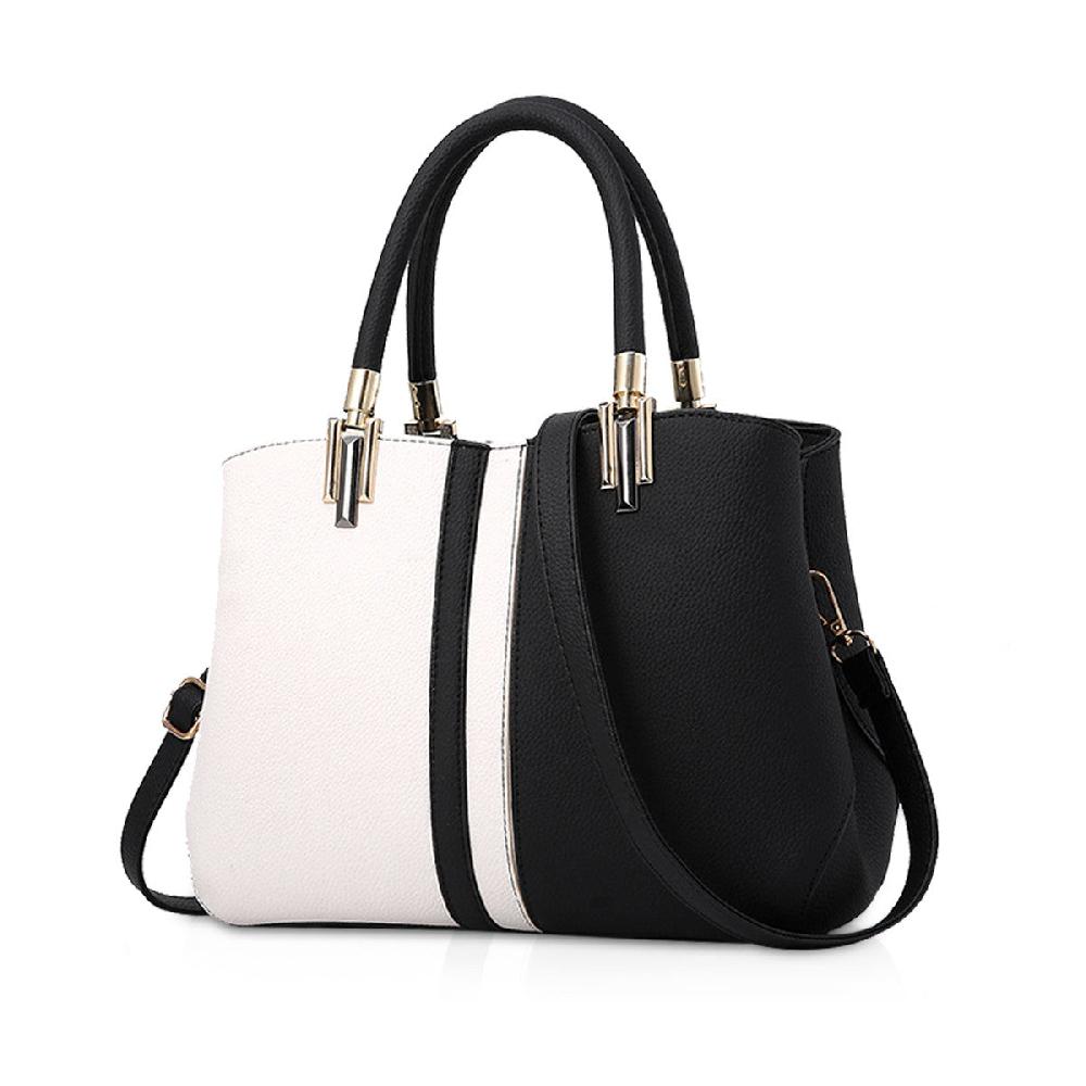 nicole & doris Artificial Leather Two Colours Elegant Handbag