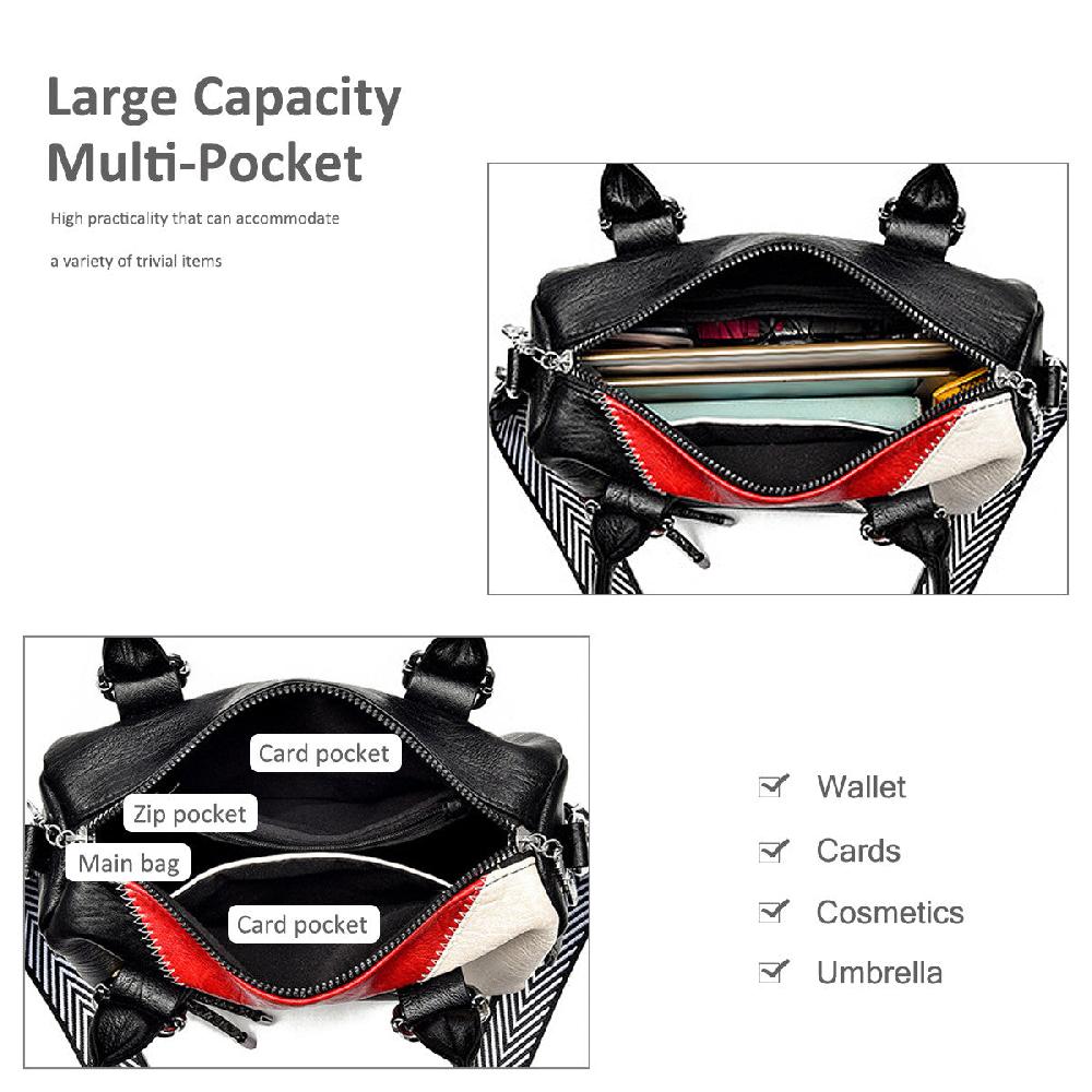 Nicole & Doris Black Structured Star Bag Charm Handbag