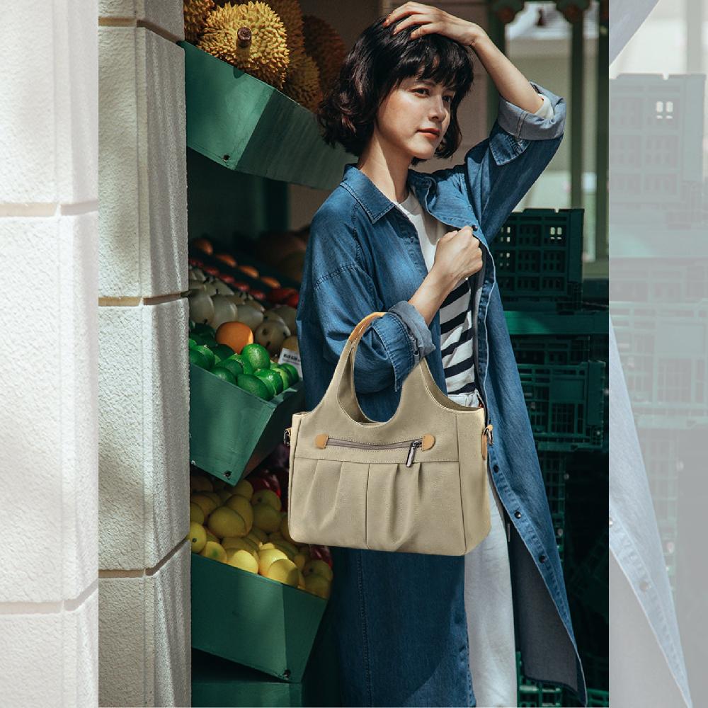 Nicole & Doris Canvas Handbag For With Zip Multi Pocket