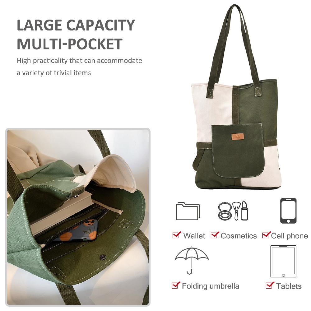 Nicole & Doris Canvas Handbags For Women Casual Shoulder Bag