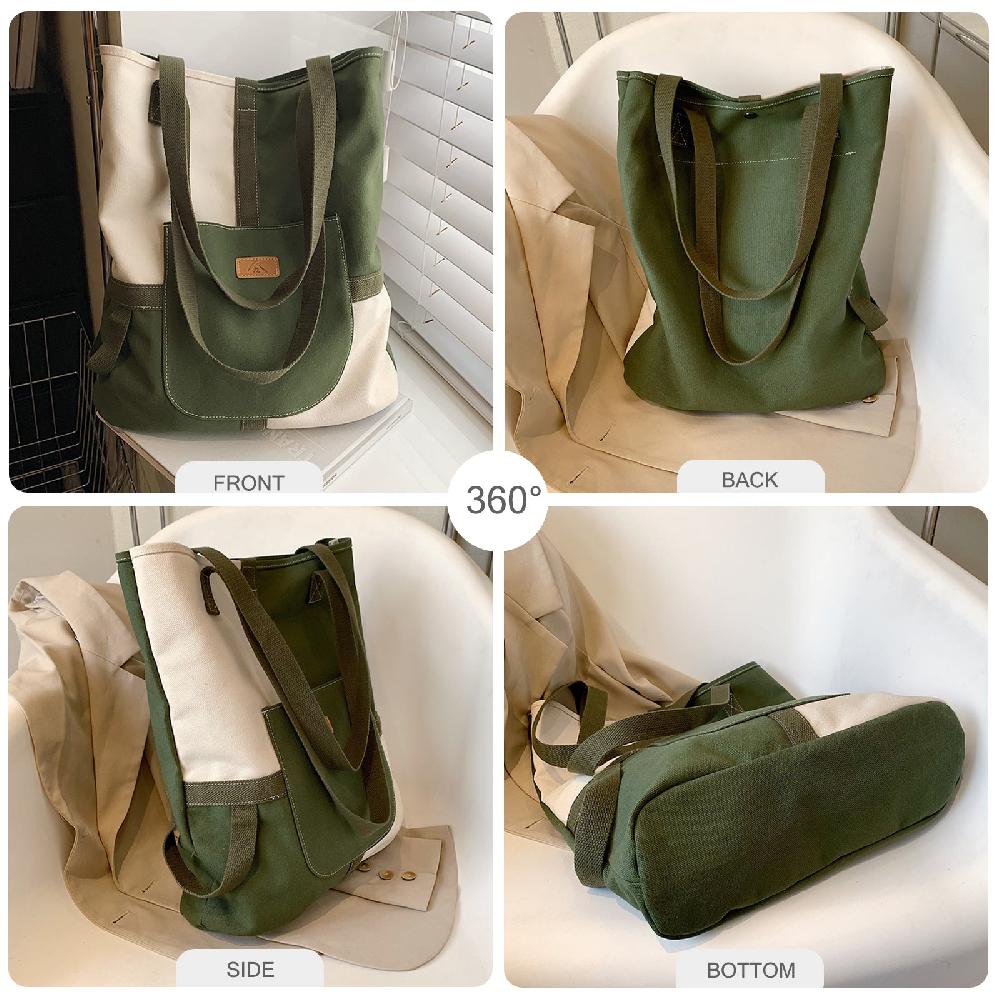 Nicole & Doris Canvas Handbags For Women Casual Shoulder Bag