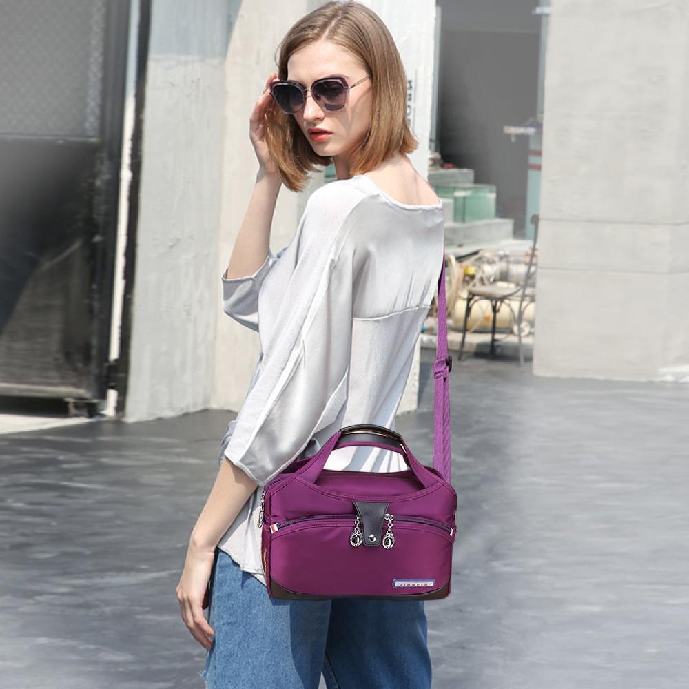 Nicole & Doris Casual Shoulder Bag Multi Pocket Handbag