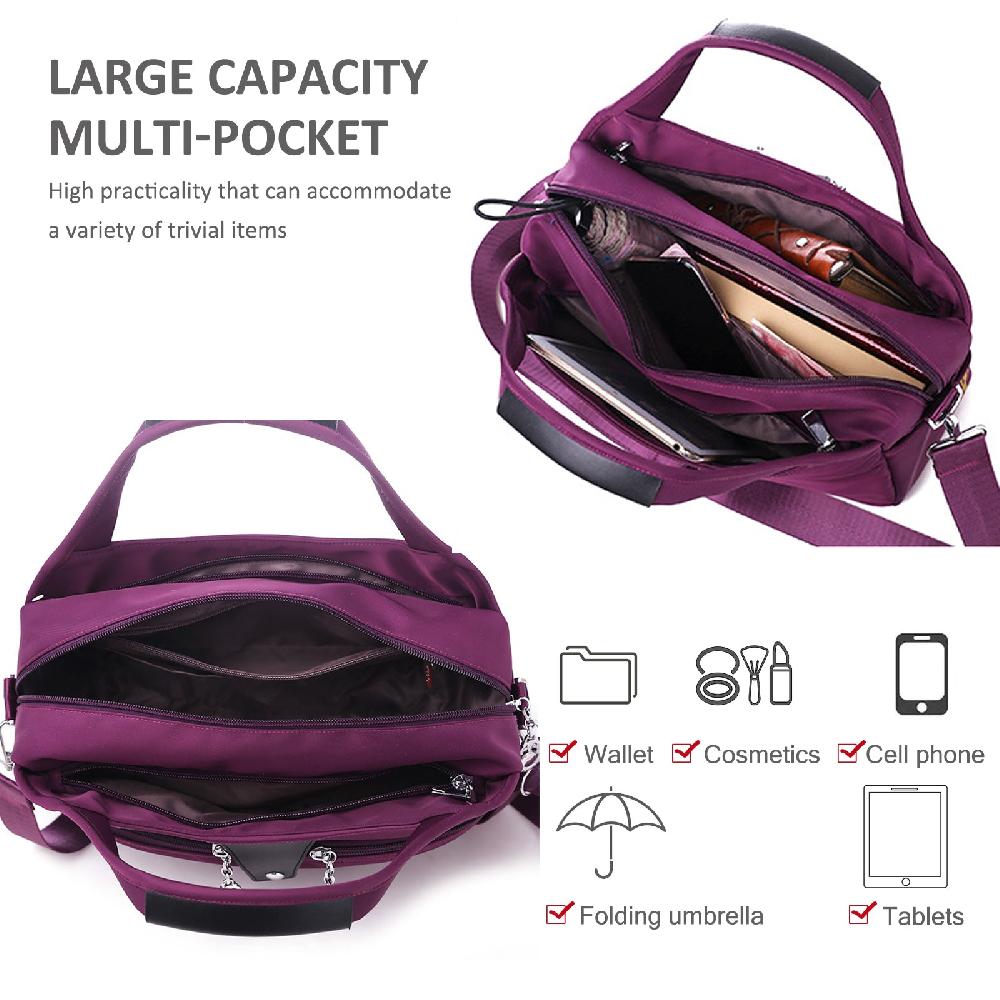 Nicole & Doris Casual Shoulder Bag Multi Pocket Handbag