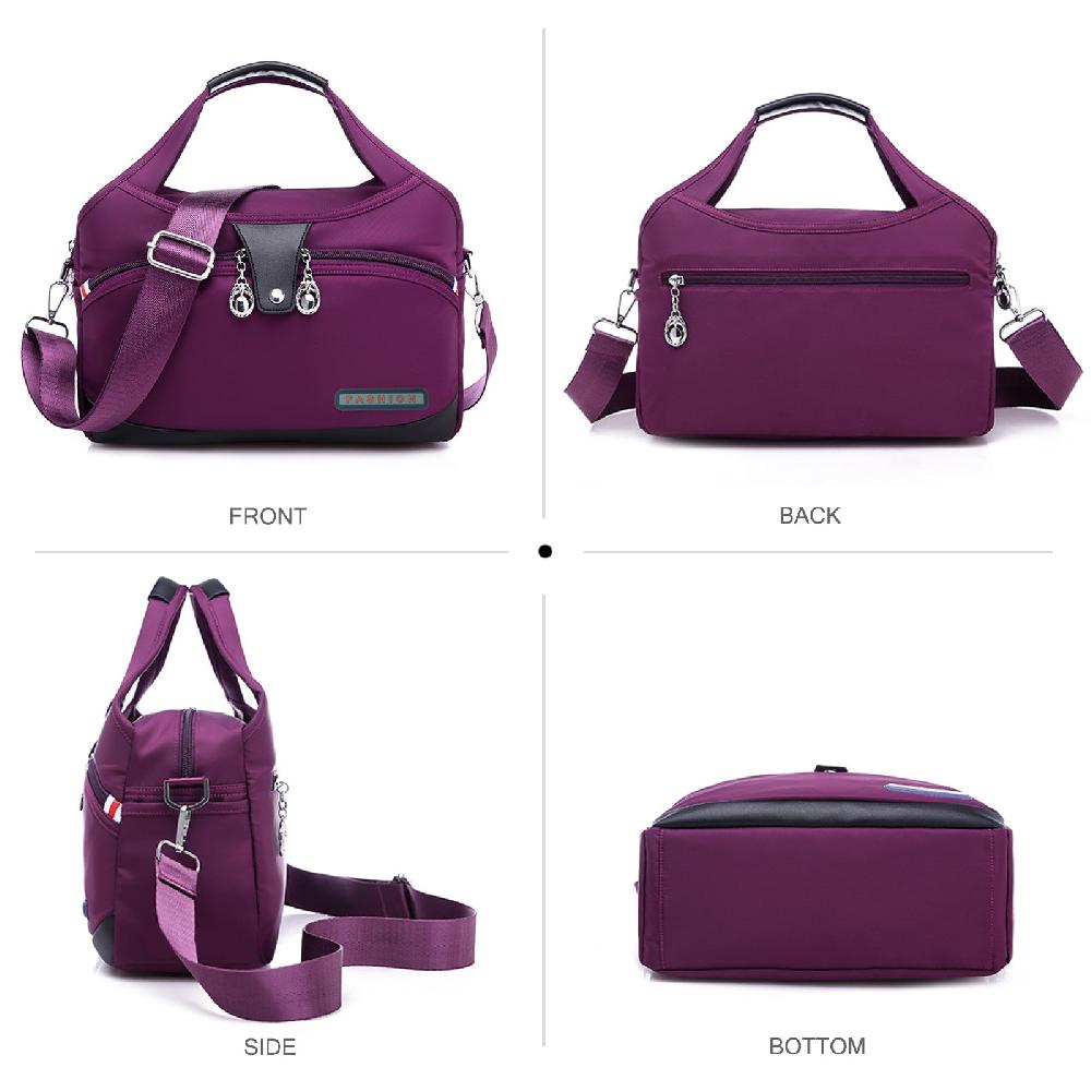 Nicole & Doris Casual Shoulder Bag Multi Pocket Handbag