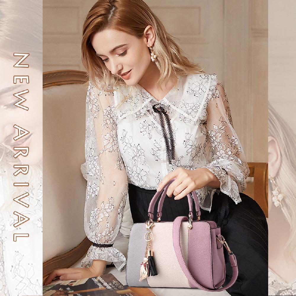 Nicole & Doris Cat Bag Charm Three-Colour Messenger Bag