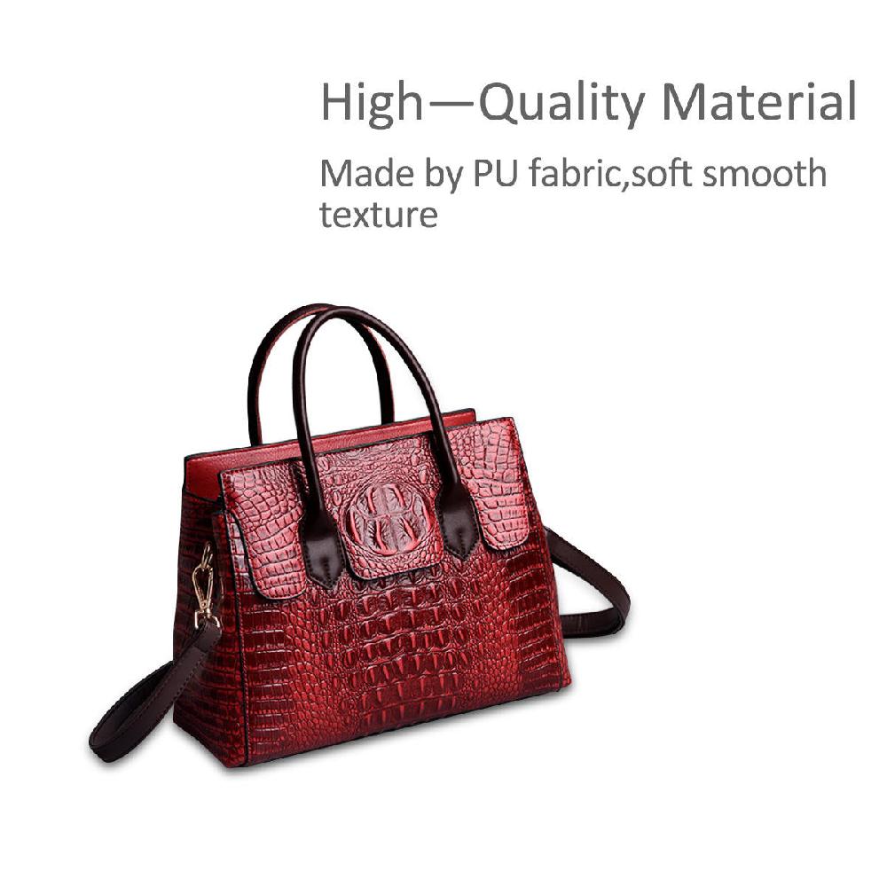 Nicole & Doris Classic Crocodile Pattern Ladies Handbag
