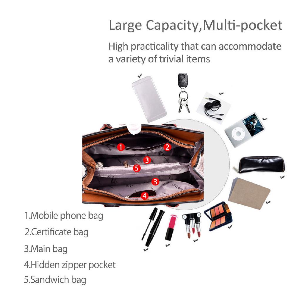 Nicole & Doris Classic Crocodile Pattern Ladies Handbag