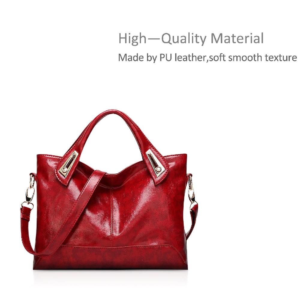 Nicole & Doris Classic Single Colour Glossy Messenger Bag