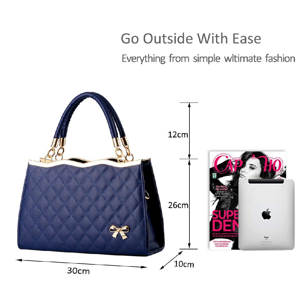 Nicole & Doris Crossbody Bag Soft Surface PU Leather Diamond Lattice