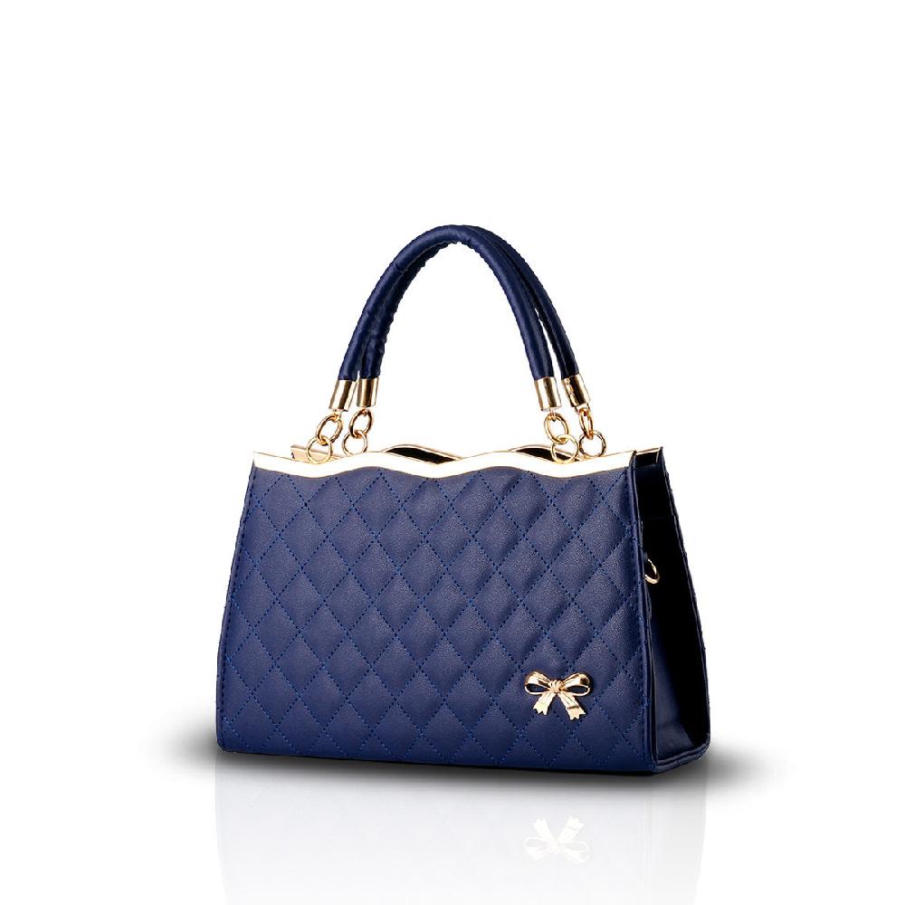 nicole & doris Crossbody Bag Soft Surface PU Leather Diamond Lattice