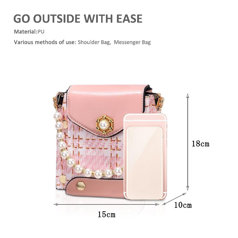 Nicole & Doris Cute Cross Body Bag With Pearl Pendant