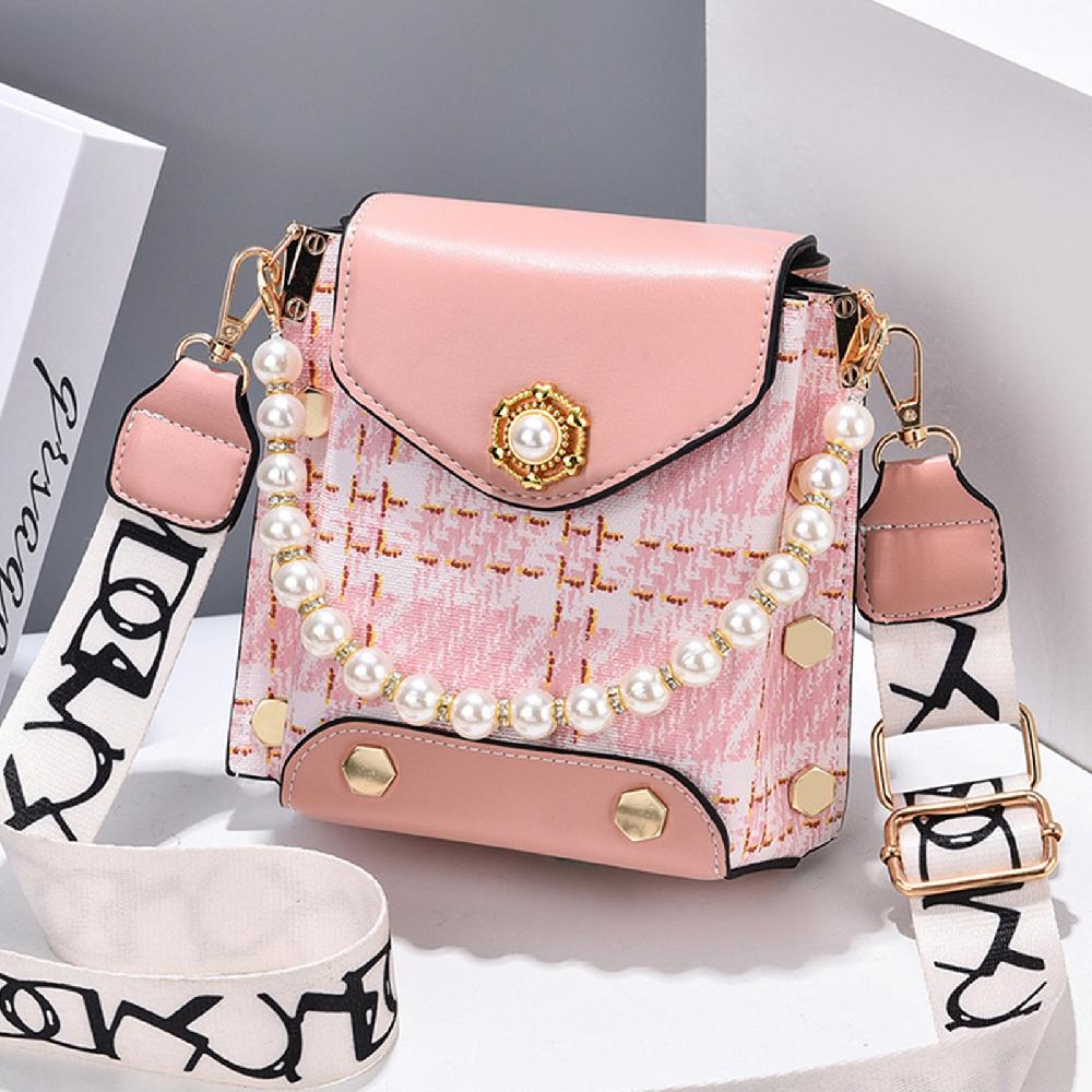Nicole & Doris Cute Cross Body Bag With Pearl Pendant