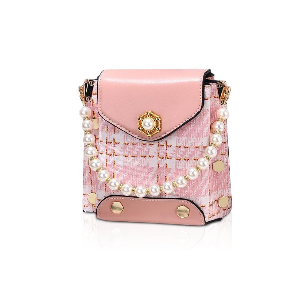 nicole & doris Cute Cross Body Bag with Pearl Pendant