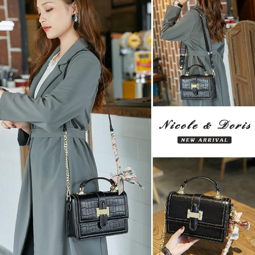 Nicole & Doris Elegant Croc Decor Mini Ladies Messenger Bag