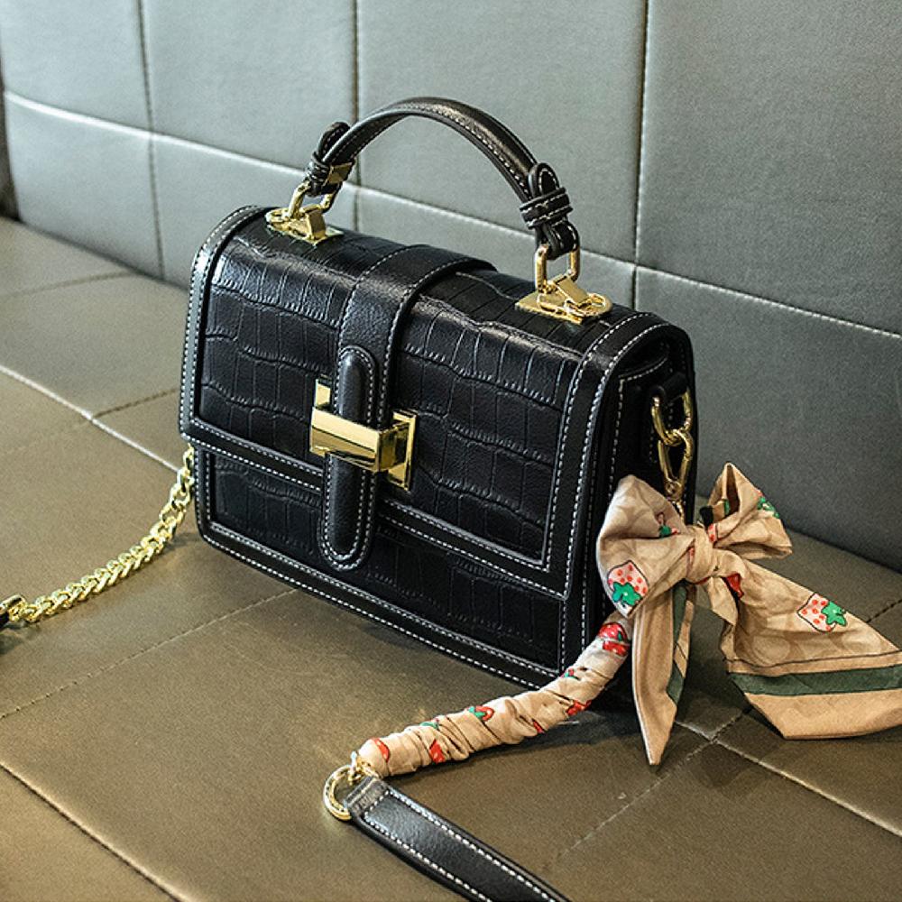 Nicole & Doris Elegant Croc Decor Mini Ladies Messenger Bag