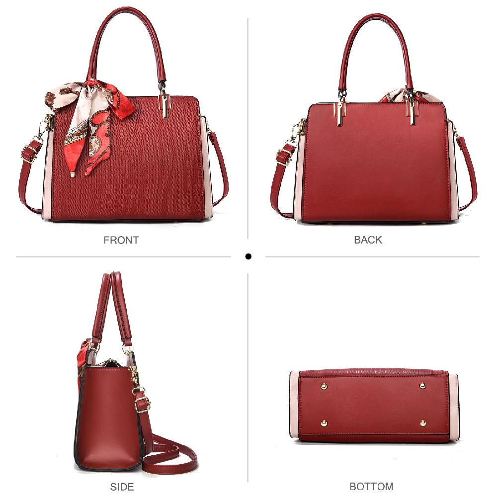 Nicole & Doris Elegant Handbags For Women Ribbon Tote Bags