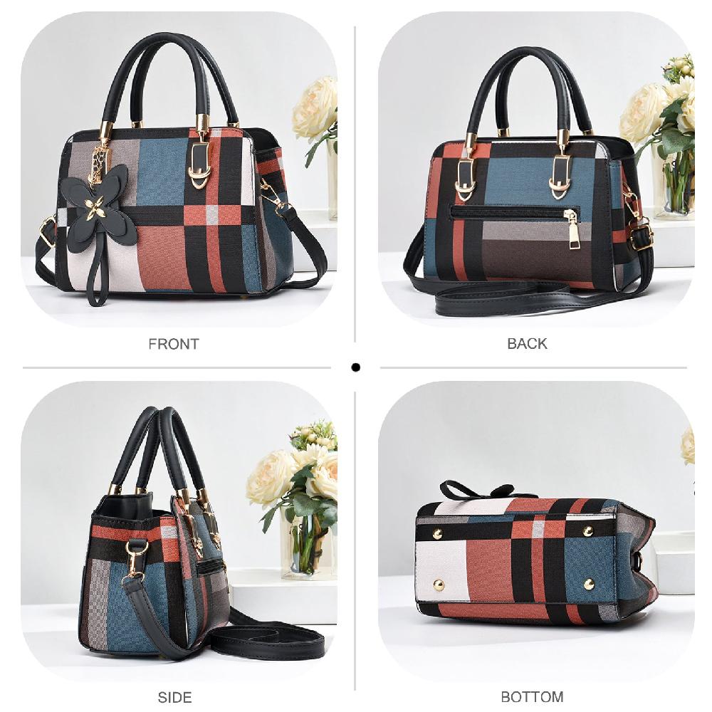 Nicole & Doris Fashion Handbags For Women Plaid Shoulder Bags