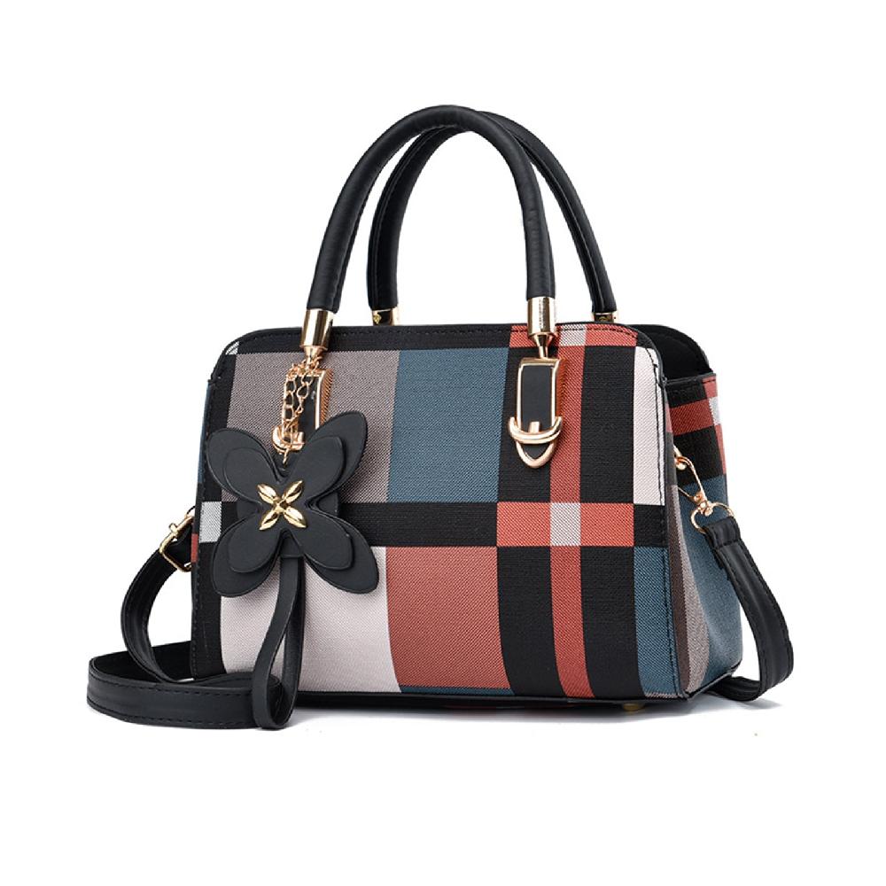 nicole & doris Fashion Handbags for Women Plaid Shoulder Bags