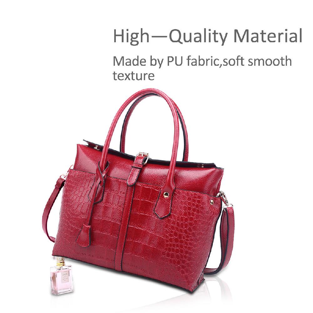 Nicole & Doris Faux Leather Croc Pattern Ladies Handbag