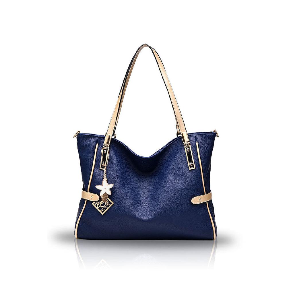 nicole & doris Flower Bag Charm Minimalist Plain Handbag