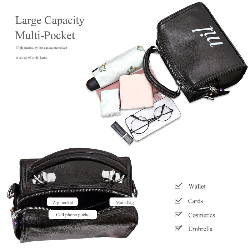 Nicole & Doris Glossy Letters Graphic Ladies Messenger Bag