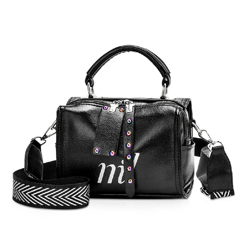nicole & doris Glossy Letters Graphic Ladies Messenger Bag