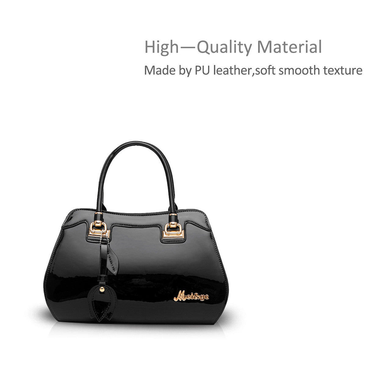 Nicole & Doris Glossy Single Colour Ladies Messenger Bag