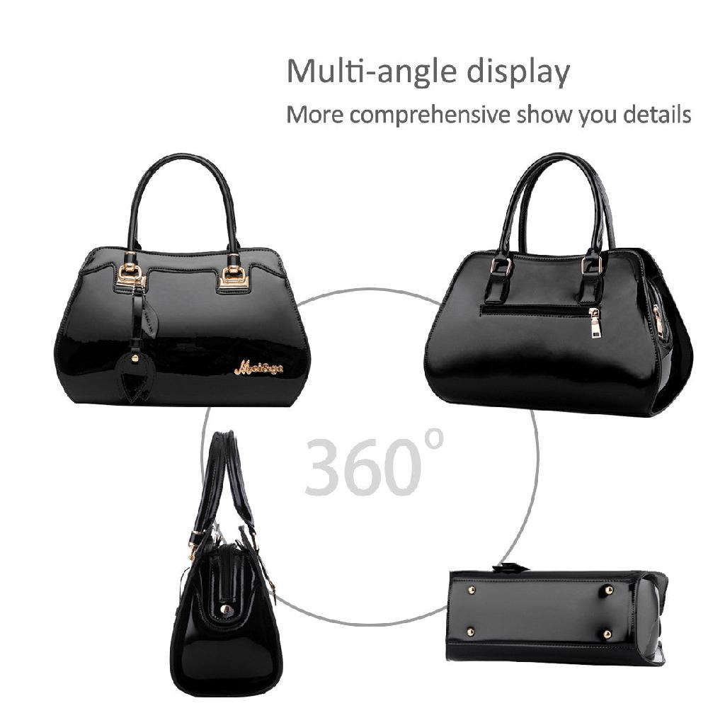 Nicole & Doris Glossy Single Colour Ladies Messenger Bag