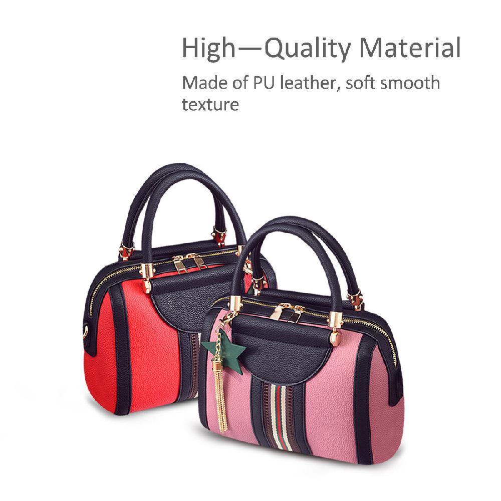 Nicole & Doris Green Star & Gold Tassel Decor Ladies Handbag