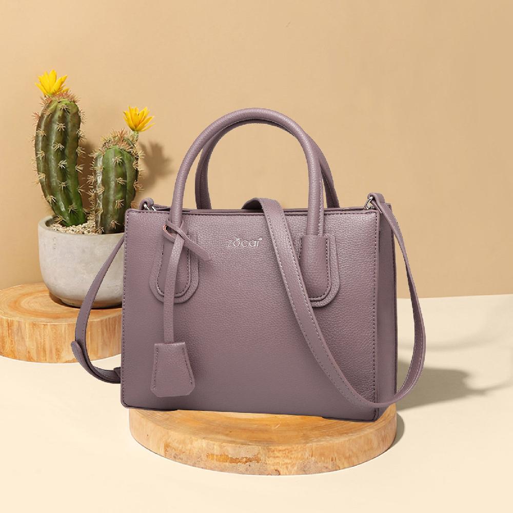 Nicole & Doris Ladies Elegant PU Leather Single Colour Handbag