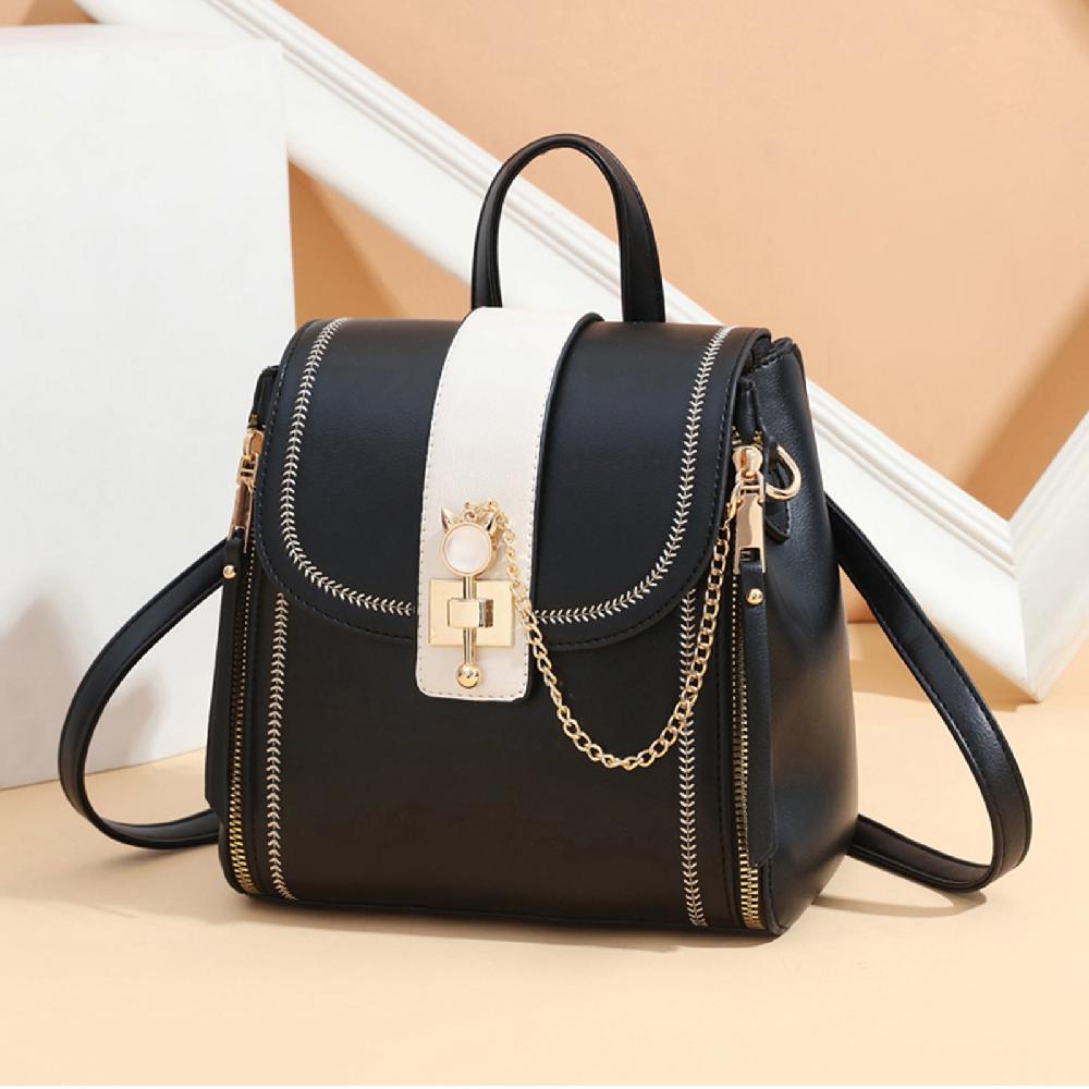 Nicole & Doris Ladies Mini Cute Crystal Cat Ornaments Backpack