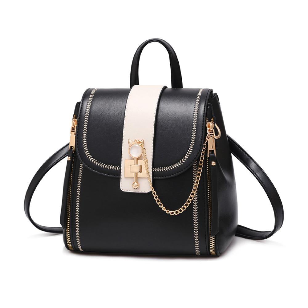 nicole & doris Ladies Mini Cute Crystal Cat Ornaments Backpack