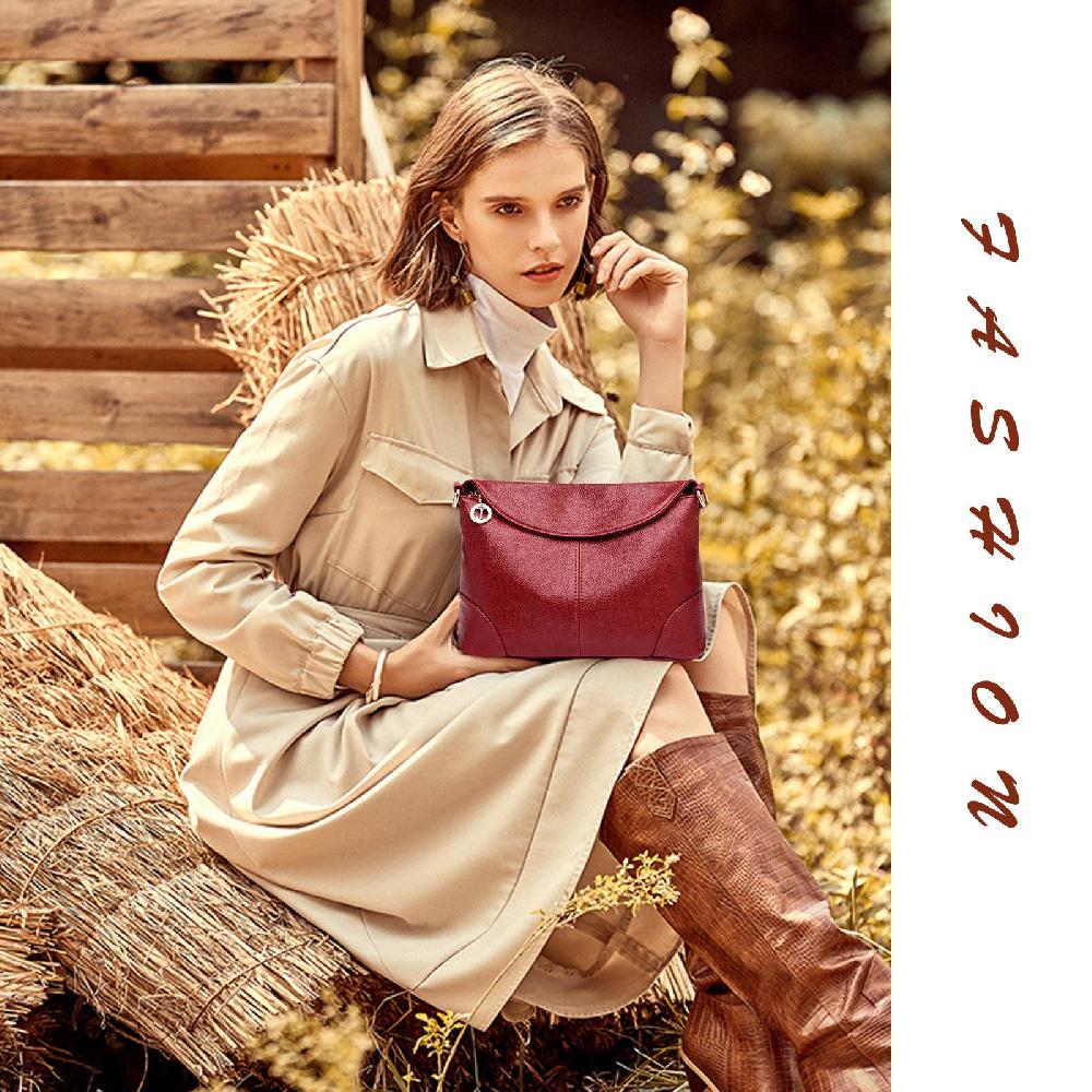 Nicole & Doris Ladies Plain Single Colour Messenger Bag