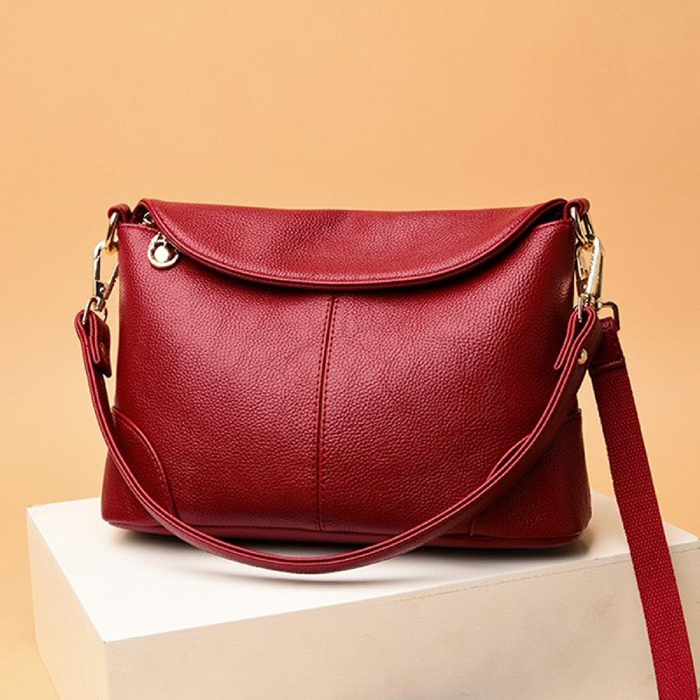 Nicole & Doris Ladies Plain Single Colour Messenger Bag