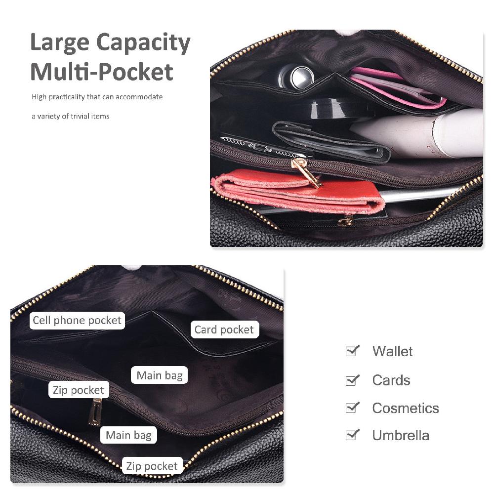 Nicole & Doris Ladies Plain Single Colour Messenger Bag