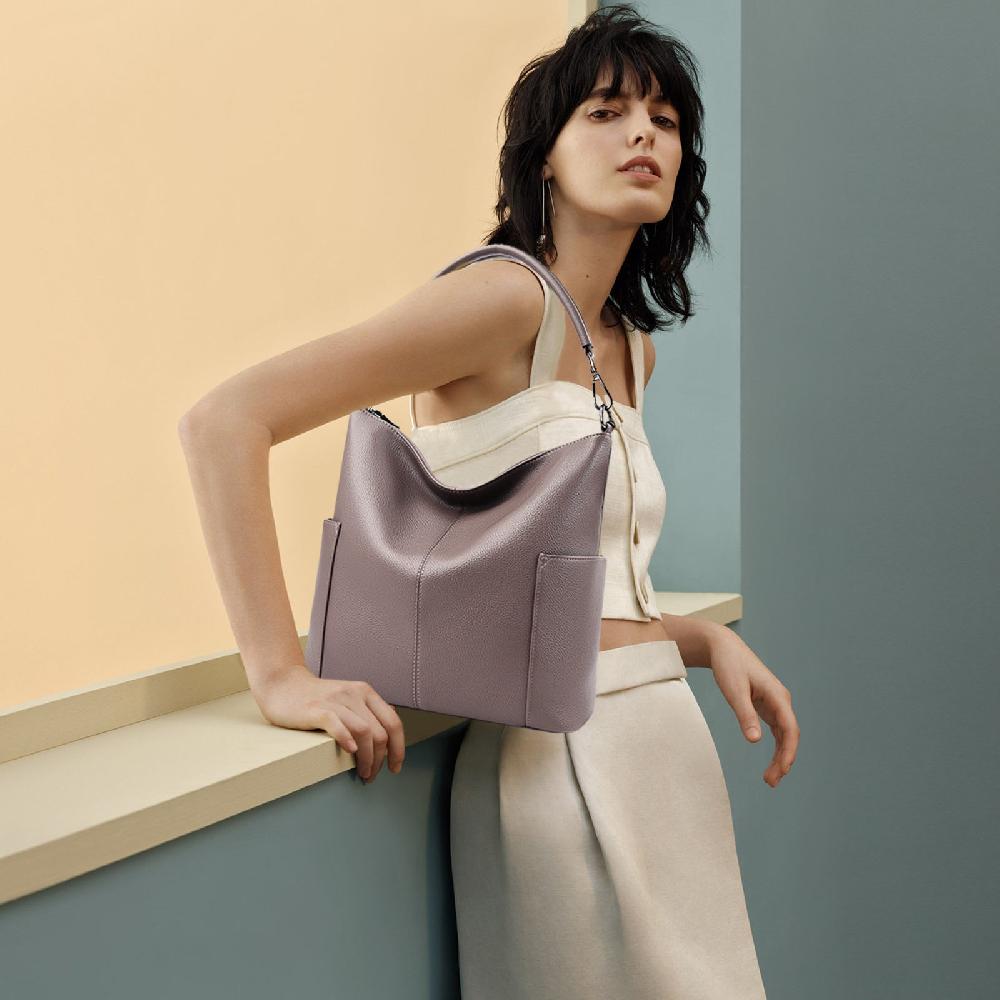 Nicole & Doris Ladies Single Colour Large Capacity Handbag