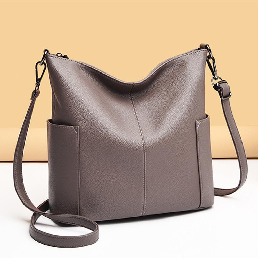 Nicole & Doris Ladies Single Colour Large Capacity Handbag