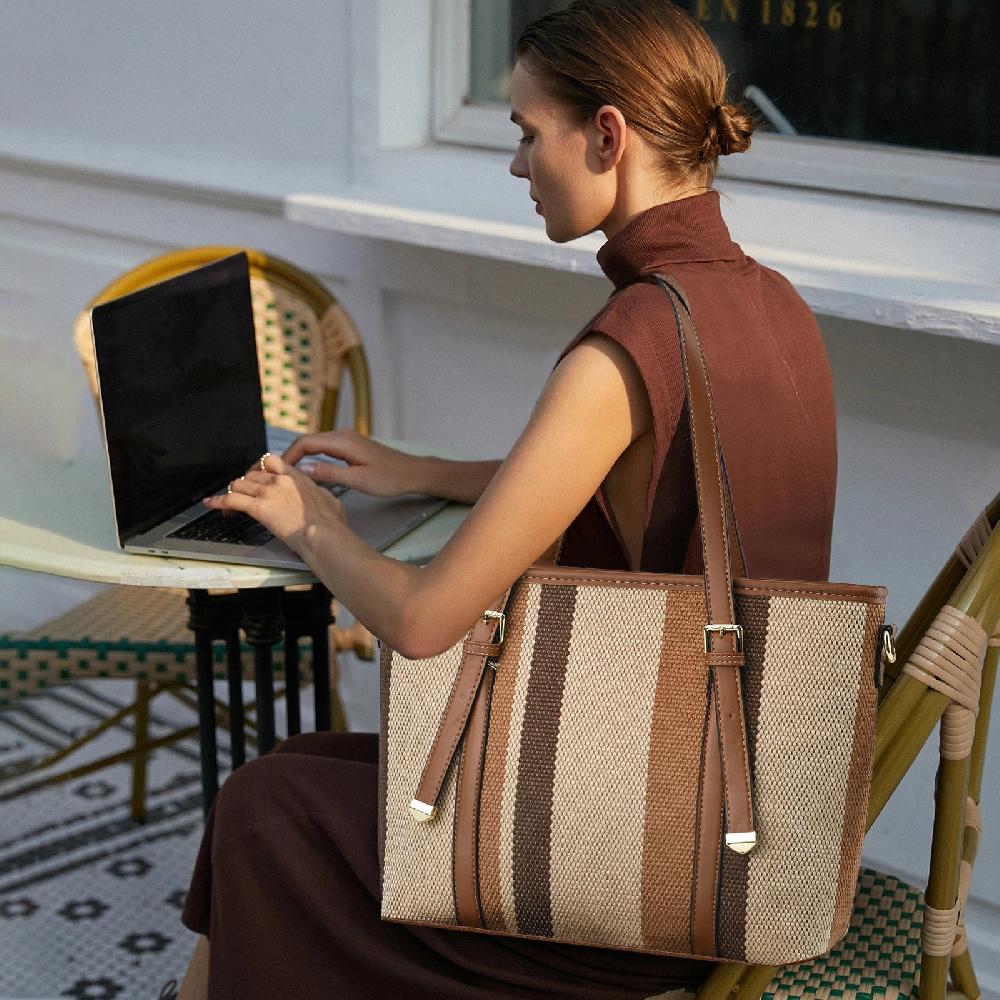 Nicole & Doris Ladies Tote Shopper Bags 3 Piece Tote Bag